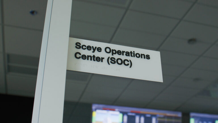 sign for Sceye Operations Center